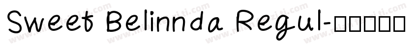 Sweet Belinnda Regul字体转换